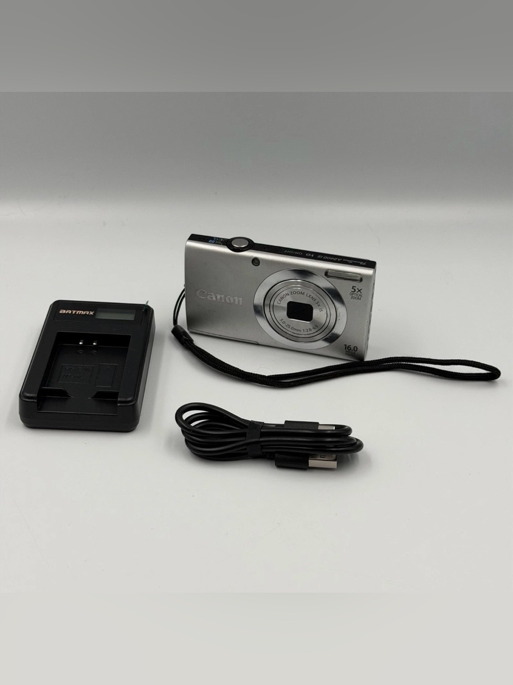 Canon PowerShot A2400 IS 16.0MP Digital Camera With Charger + SD